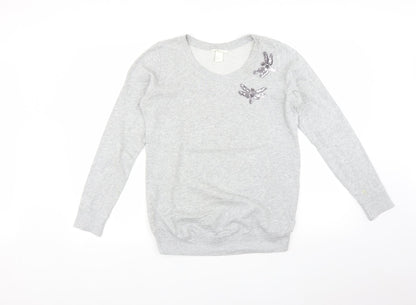 Womens UK Size M H&M Grey Pullover Jumper