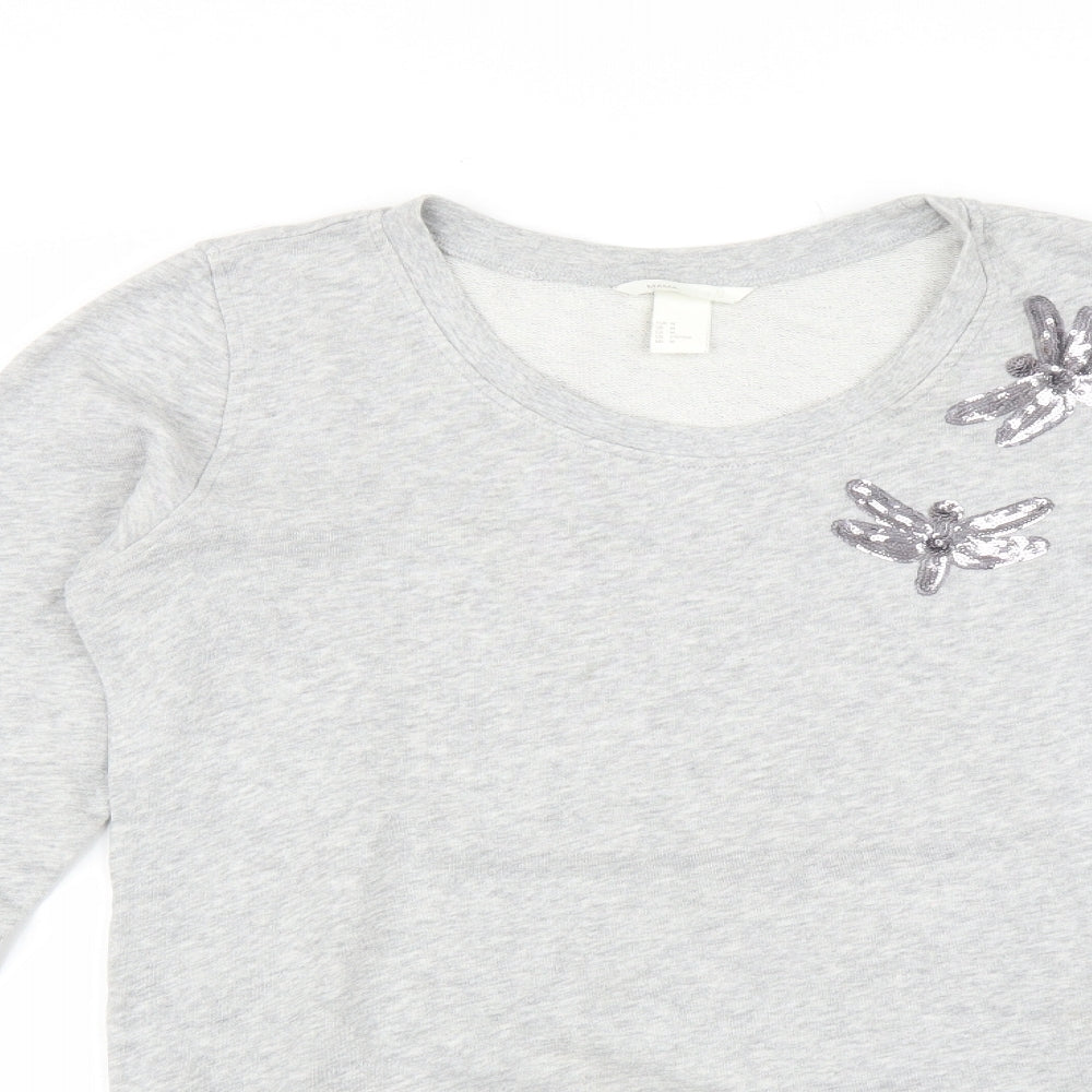 Womens UK Size M H&M Grey Pullover Jumper