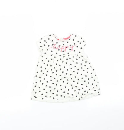 F&F Baby Multicoloured Polka Dot  Basic T-Shirt Size 12-18 Months