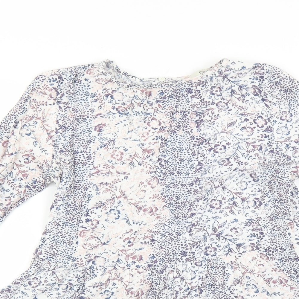 Womens UK Size 8 NEXT Pink Basic Blouse