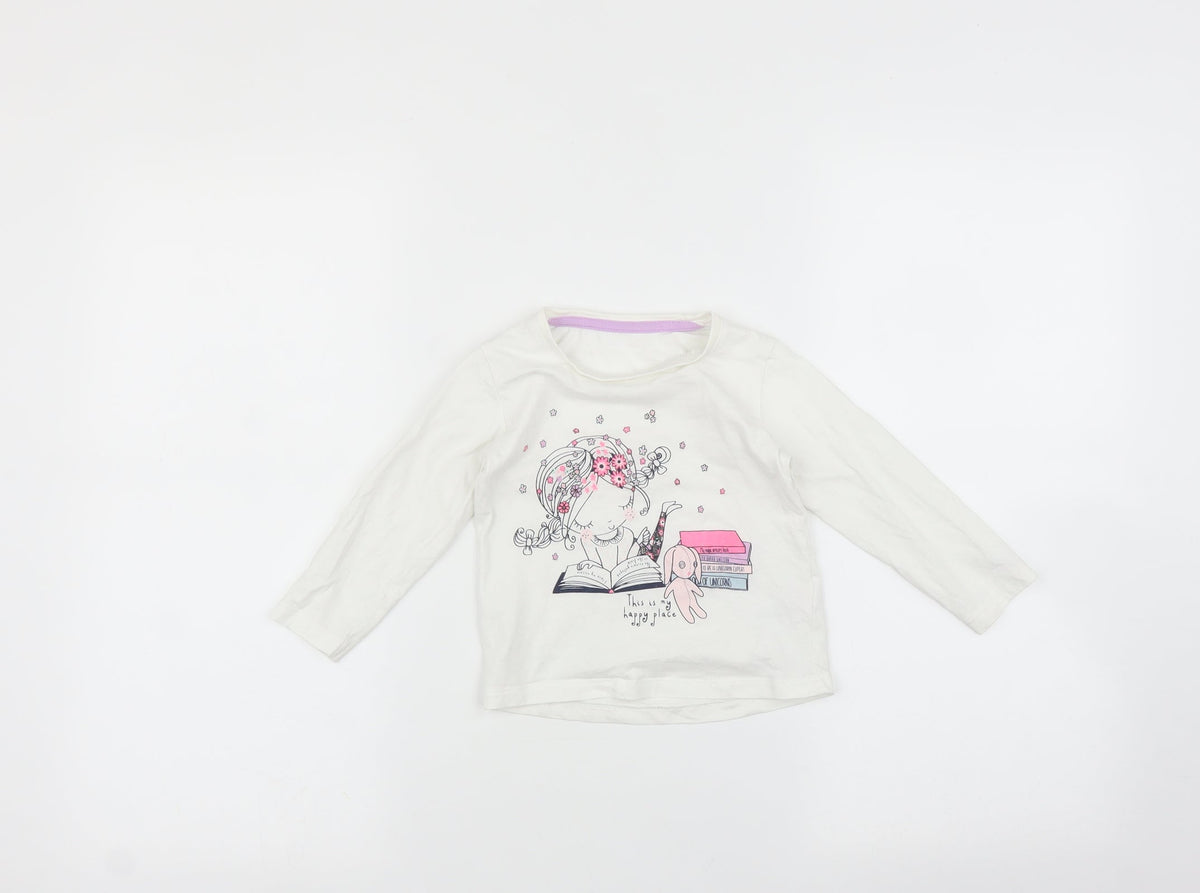 Natalan Baby White   Basic T-Shirt Size 12-18 Months