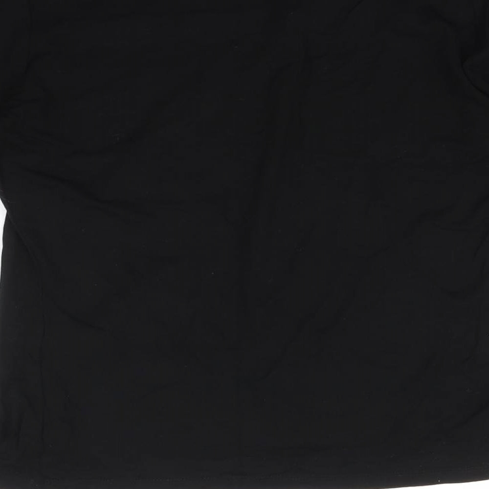 Womens UK Size 10 Marks and Spencer Black Basic T-Shirt
