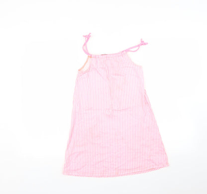 George Girls Pink Striped  A-Line  Size 8-9 Years