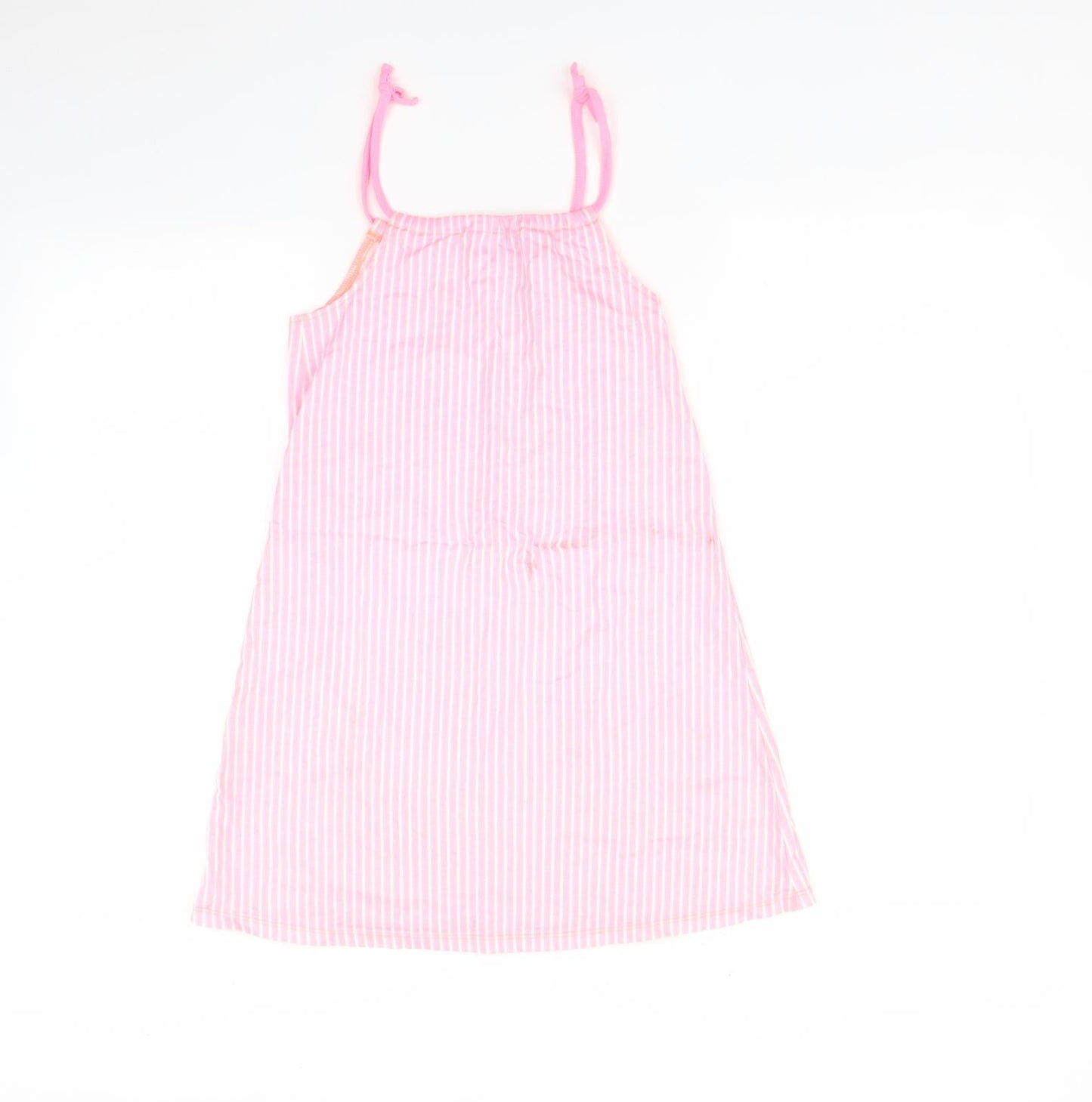 George Girls Pink Striped  A-Line  Size 8-9 Years