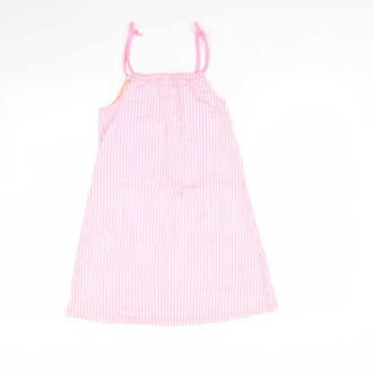 George Girls Pink Striped  A-Line  Size 8-9 Years