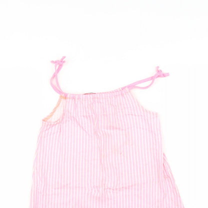 George Girls Pink Striped  A-Line  Size 8-9 Years