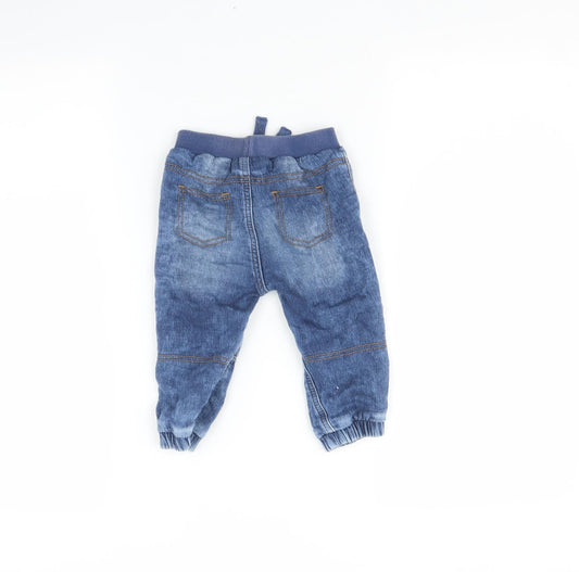 George Baby Blue   Jogger Trousers Size 9 Months