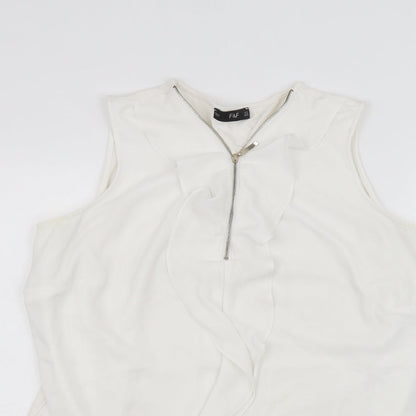 F&F Womens White   Basic Blouse Size 14