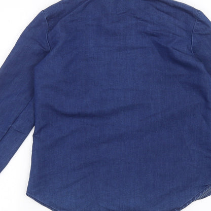 Young Dimension Girls Blue   Basic Button-Up Size 9-10 Years