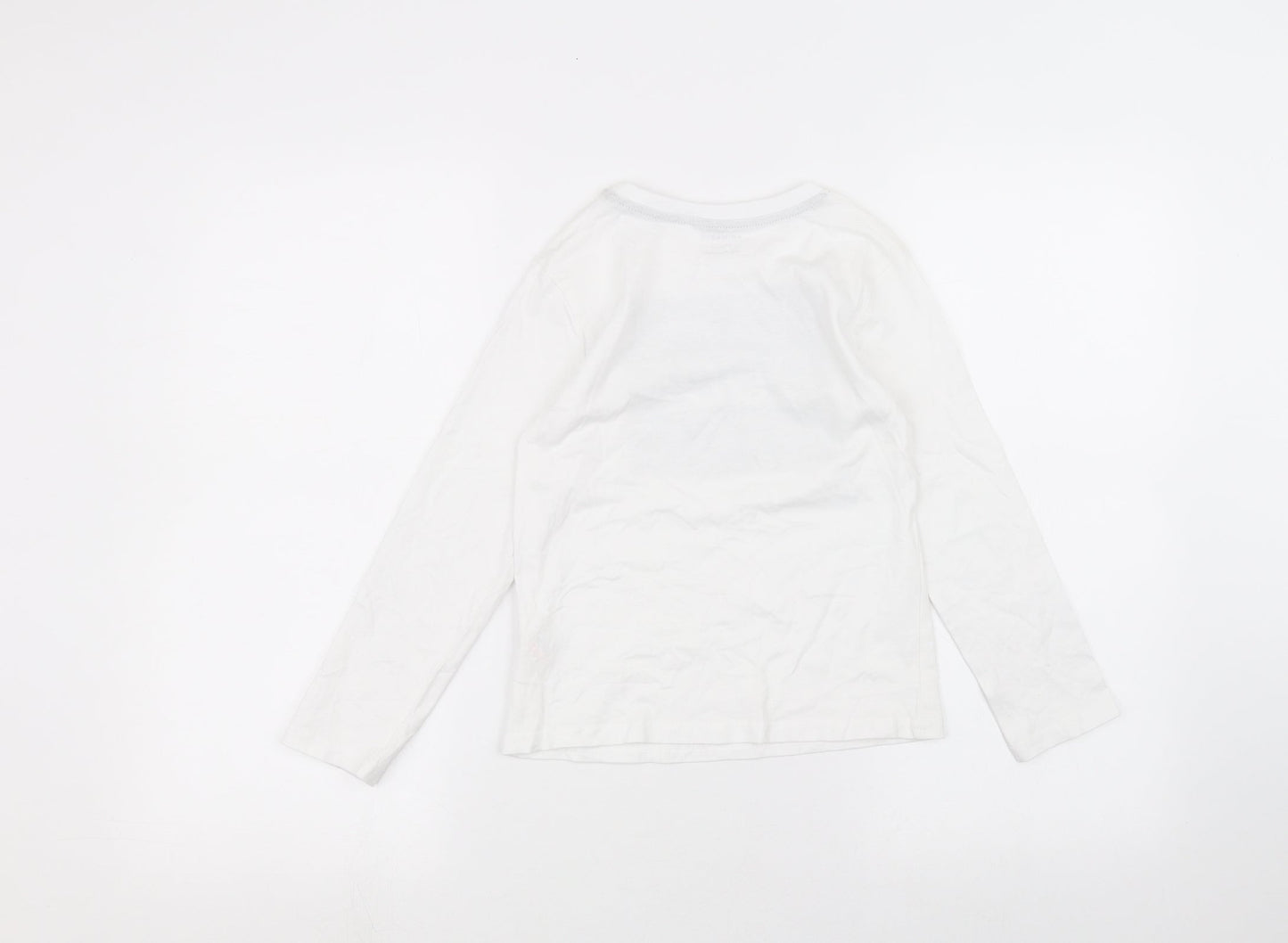 Primark Boys White   Basic T-Shirt Size 6-7 Years