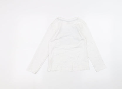Primark Boys White   Basic T-Shirt Size 6-7 Years