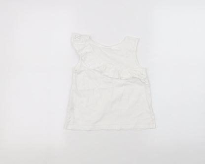 Matalan Boys White   Basic T-Shirt Size 7 Years