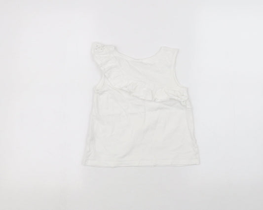 Matalan Boys White   Basic T-Shirt Size 7 Years