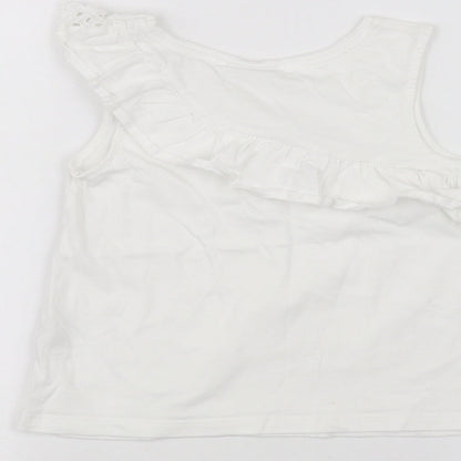 Matalan Boys White   Basic T-Shirt Size 7 Years