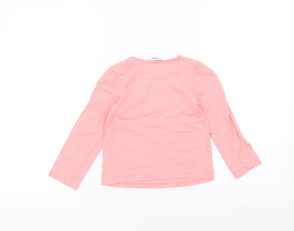 George Girls Pink   Basic T-Shirt Size 3-4 Years