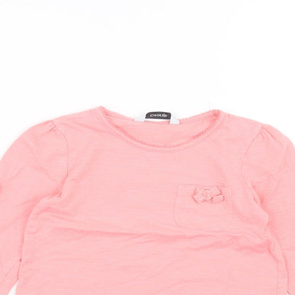 George Girls Pink   Basic T-Shirt Size 3-4 Years