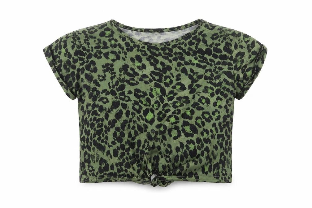 Womens UK Size 10 M&Co Green Basic T-Shirt