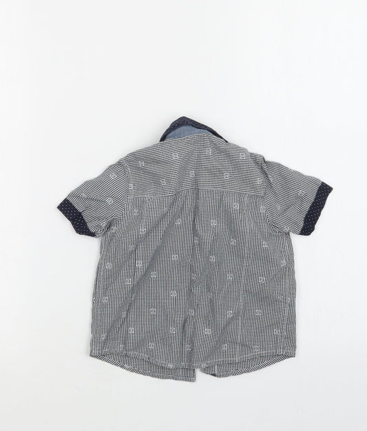Nutmeg Boys Blue Check  Basic Button-Up Size 18-24 Months