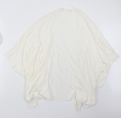 Atmosphere Womens White  Knit Cardigan Jumper Size S
