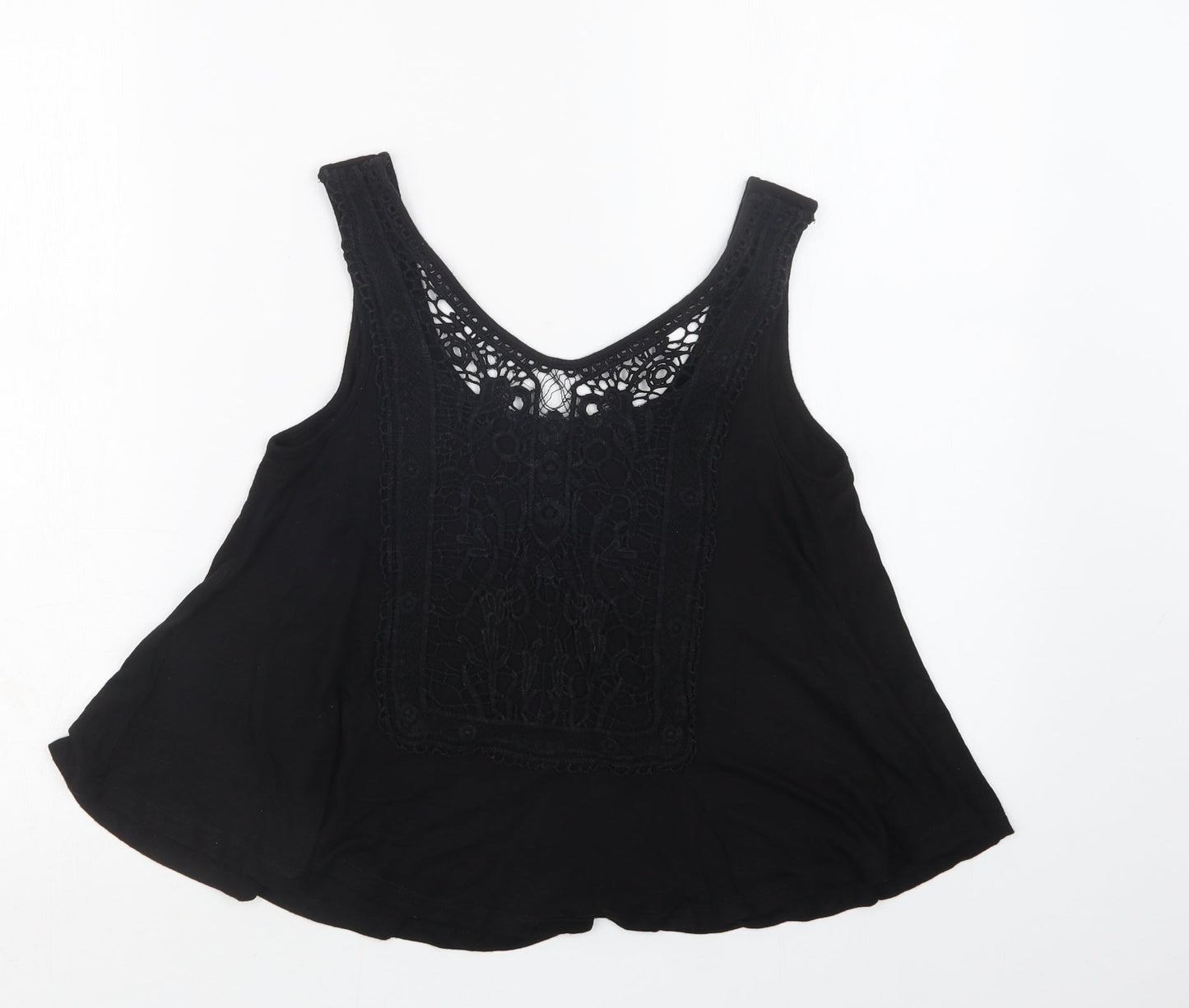 Womens UK Size 6 New Look Black Basic Tank