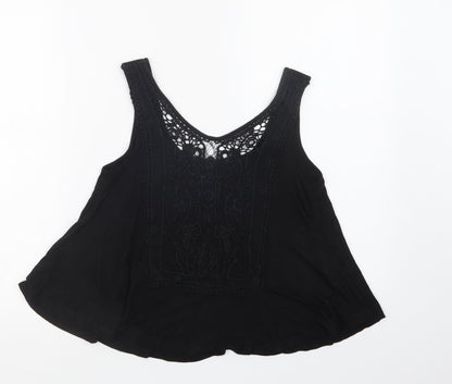 Womens UK Size 6 New Look Black Basic Tank