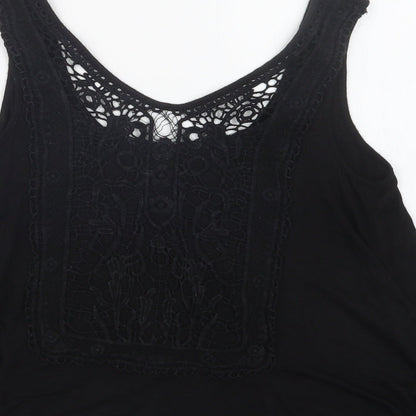 Womens UK Size 6 New Look Black Basic Tank