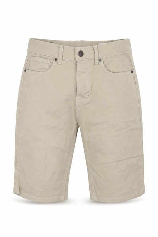 Front view of Denim Co. men’s beige cargo shorts, size 29, in