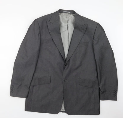 Armando Mens Grey   Jacket Suit Jacket Size 40