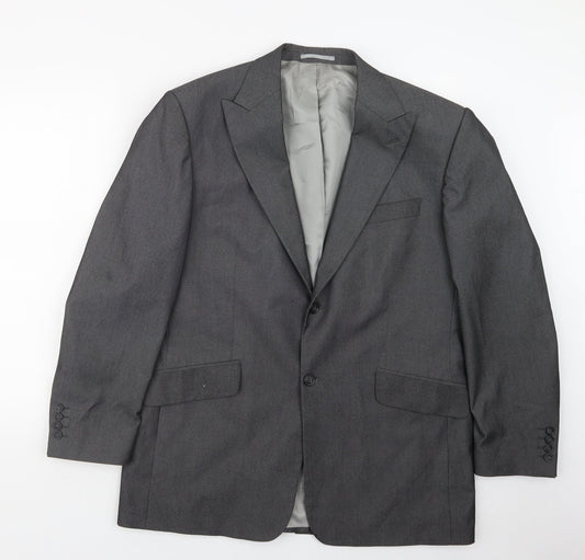 Armando Mens Grey   Jacket Suit Jacket Size 40