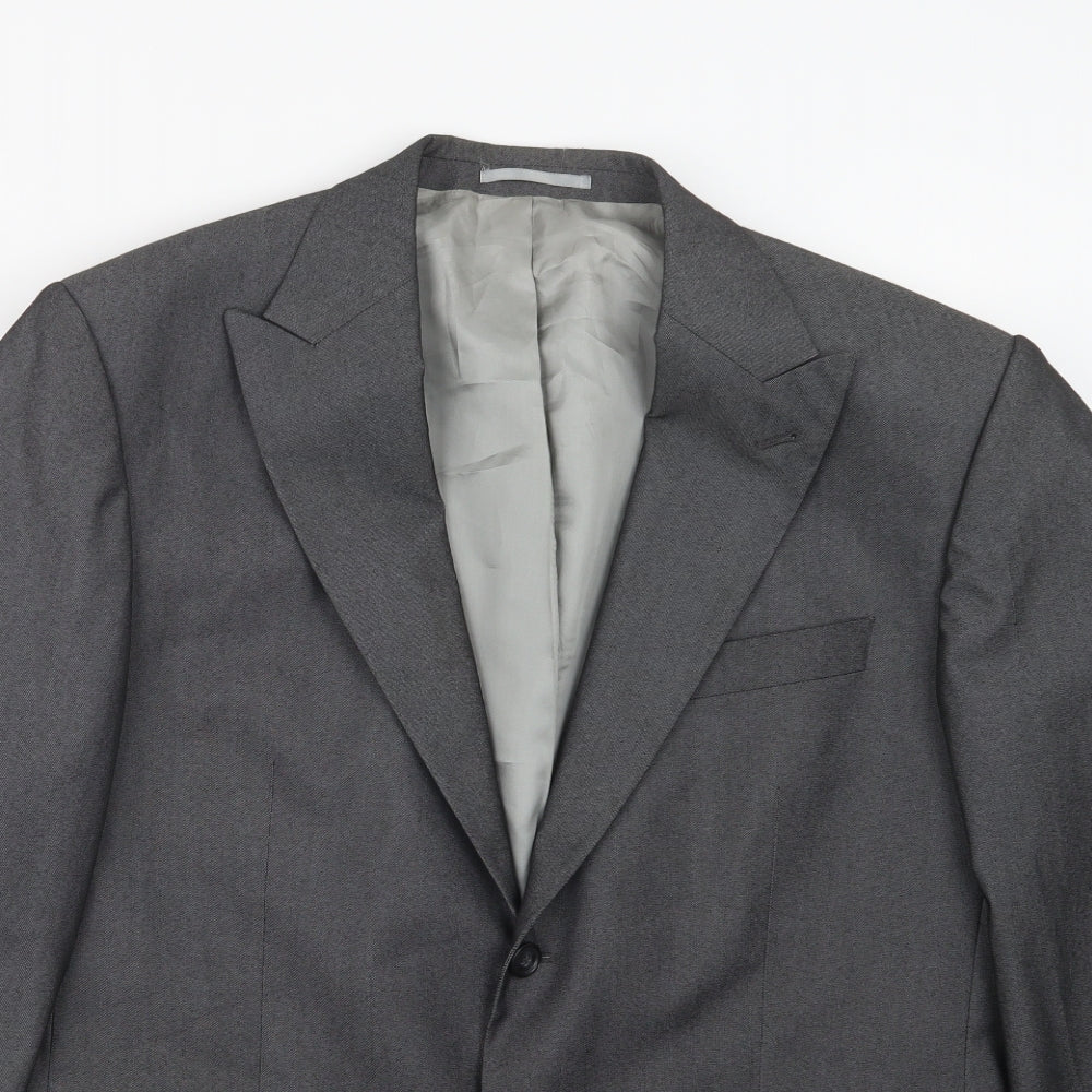 Armando Mens Grey   Jacket Suit Jacket Size 40