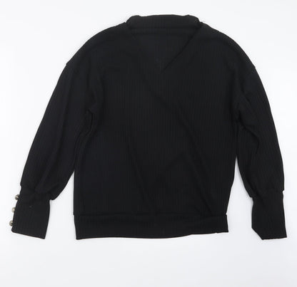Womens UK Size XL Preworn Black Pullover Jumper