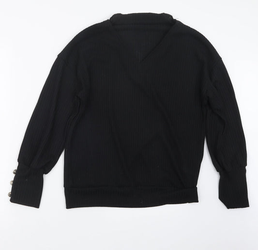 Womens UK Size XL Preworn Black Pullover Jumper