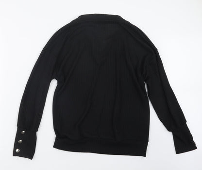 Womens UK Size XL Preworn Black Pullover Jumper