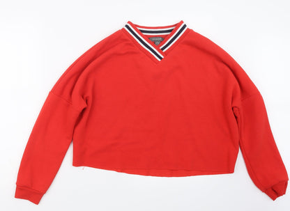 Primark Womens Red   Pullover Jumper Size 10