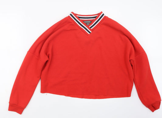 Primark Womens Red   Pullover Jumper Size 10