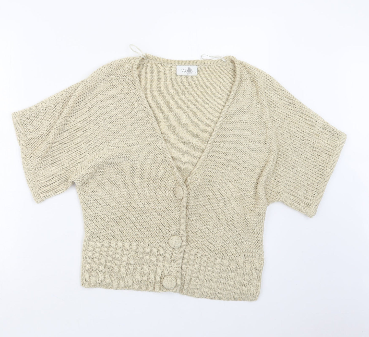 Womens UK Size M Wallis Beige Cardigan Jumper