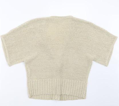 Womens UK Size M Wallis Beige Cardigan Jumper