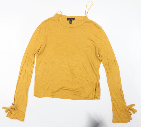 Womens UK Size 12 New Look Yellow Pullover Jumper