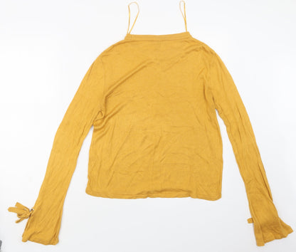 Womens UK Size 12 New Look Yellow Pullover Jumper