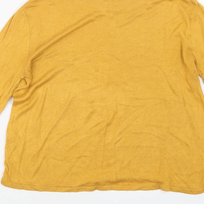Womens UK Size 12 New Look Yellow Pullover Jumper