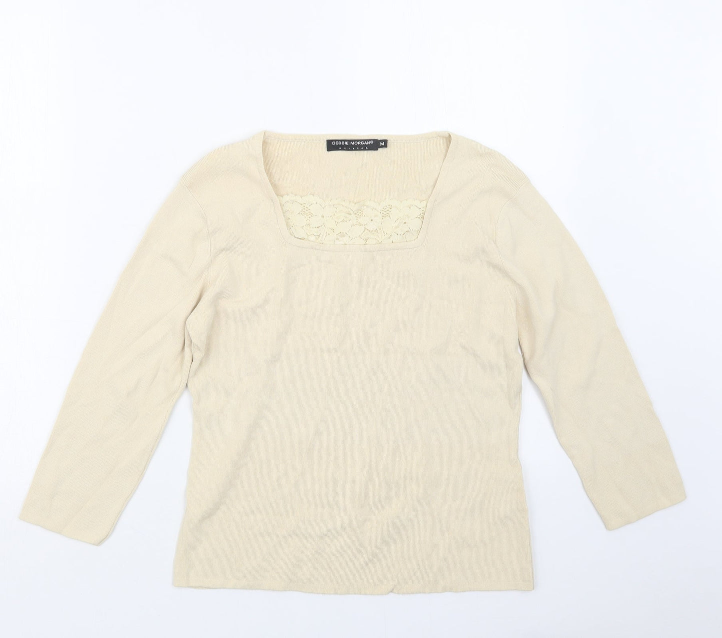 Womens UK Size M Debbie Morgan Ivory Pullover Jumper