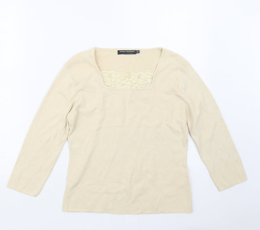 Womens UK Size M Debbie Morgan Ivory Pullover Jumper