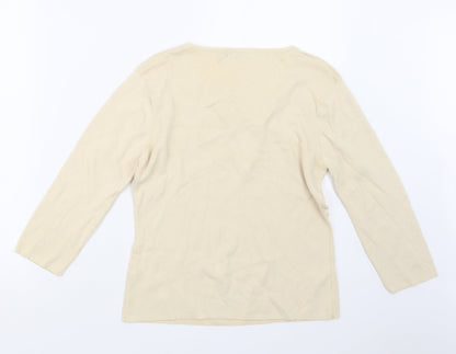 Womens UK Size M Debbie Morgan Ivory Pullover Jumper
