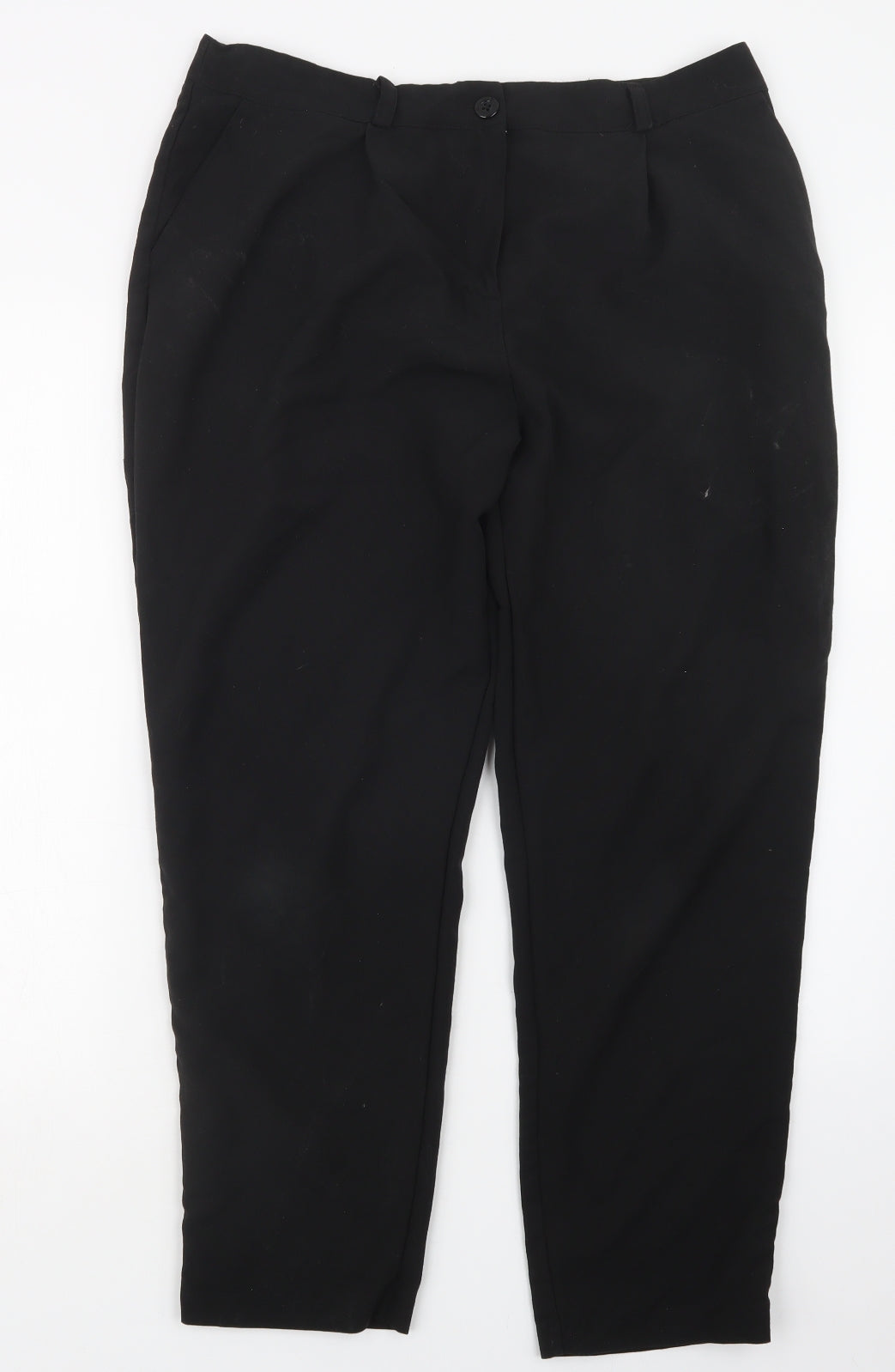 Womens UK Size 16 Marks and Spencer Regular Fit  Black Trousers