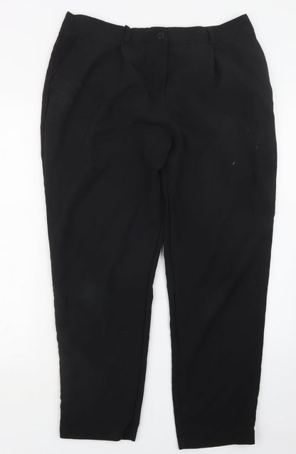 Womens UK Size 16 Marks and Spencer Regular Fit  Black Trousers
