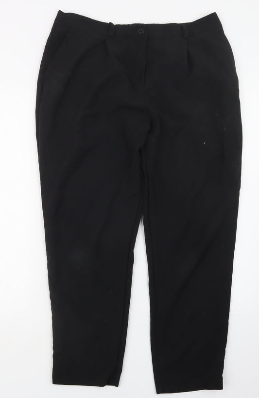 Womens UK Size 16 Marks and Spencer Regular Fit  Black Trousers