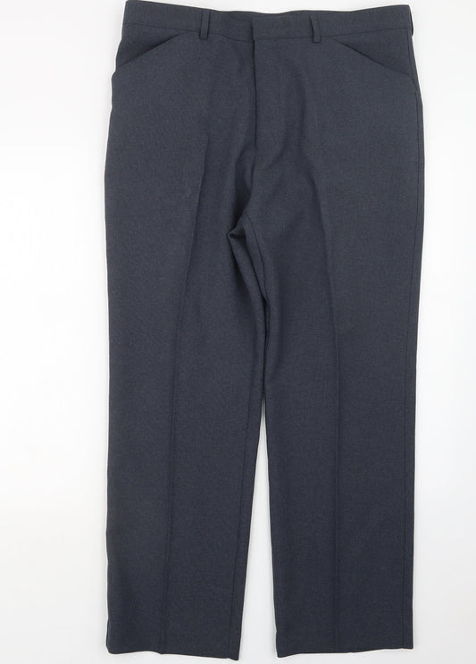 Greenwoods Mens Blue   Trousers  Size 37 in L28 in