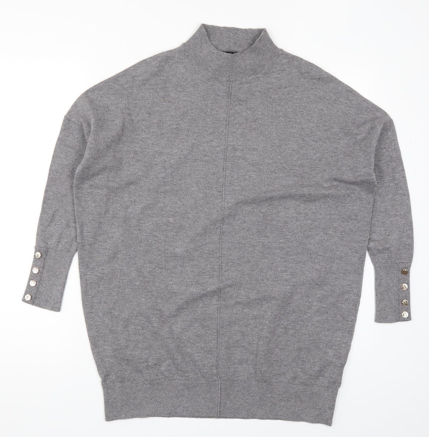 Womens UK Size S Marks and Spencer Grey Pullover Jumper
