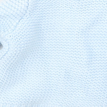 Mini Club Baby Blue  Knit Cardigan Jumper Size 3-6 Months