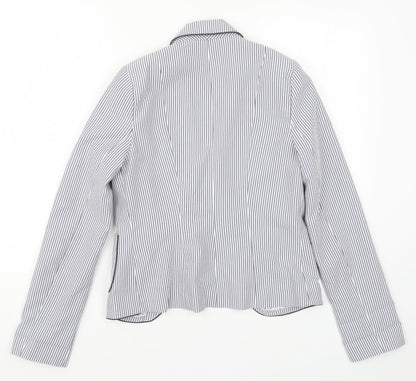 Atmosphere Womens Blue Striped  Jacket Blazer Size 6